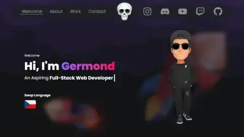 Germond's Portfolio Website Preview